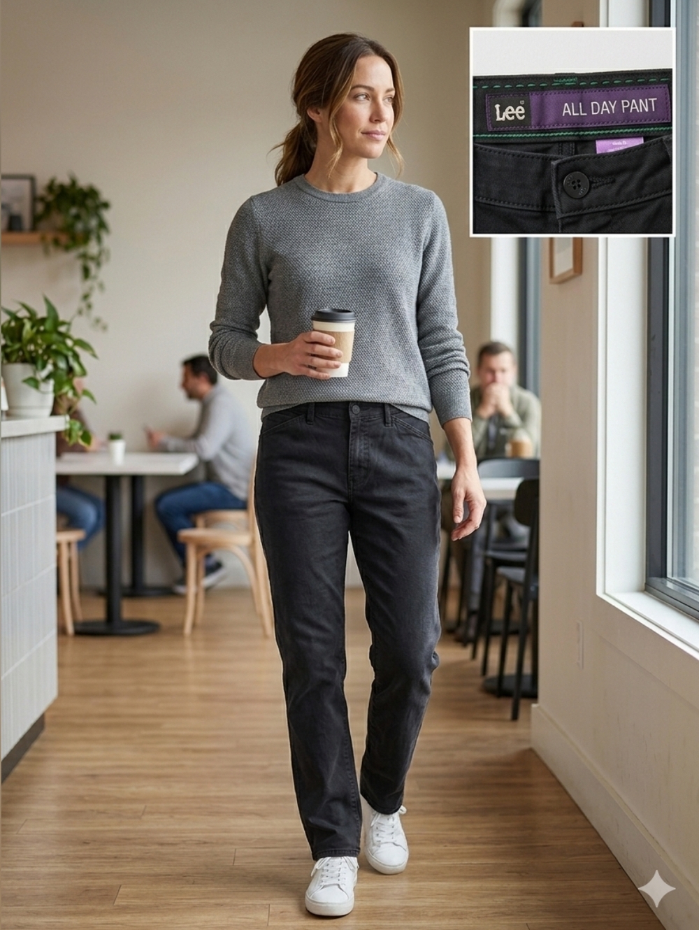 Lee Women's Black All-Day Trousers